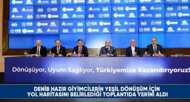 DENİB hazır giyimcilerin yeşil dönüşüm için yol haritasını belirlediği toplantıda yerini aldı