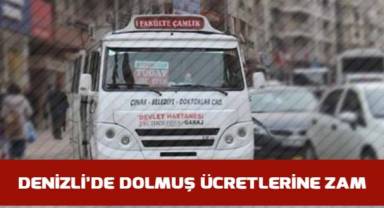 Denizli’de 2023 yılında uygulanacak dolmuş ücretleri açıklandı