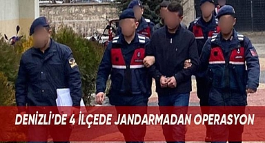 Denizli'de 4 ilçede jandarmadan operasyon