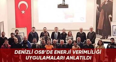 Denizli OSB’de enerji verimliliği uygulamaları anlatıldı