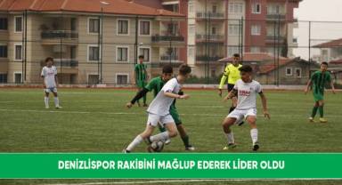 Denizlispor rakibini mağlup ederek lider oldu
