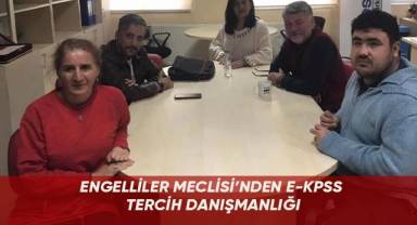 Engelliler Meclisi'nden E-KPSS tercih danışmanlığı