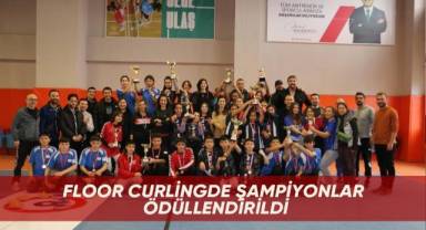 Floor Curlingde şampiyonlar ödüllendirildi