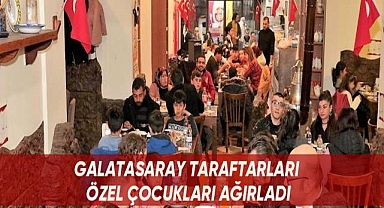 Galatasaray taraftarları özel çocukları ağırladı