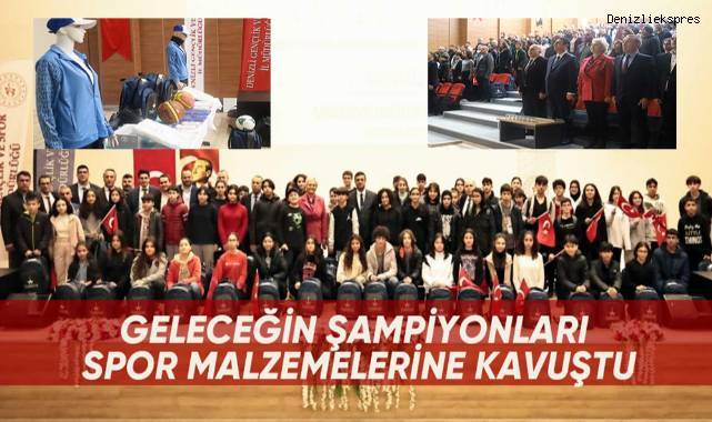 Geleceğin şampiyonları spor malzemelerine kavuştu