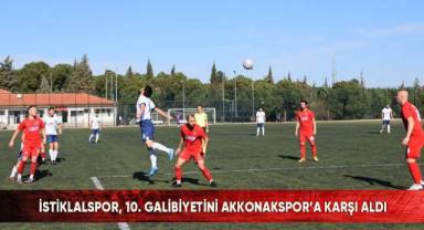 İstiklalspor, 10. galibiyetini Akkonakspor’a karşı aldı