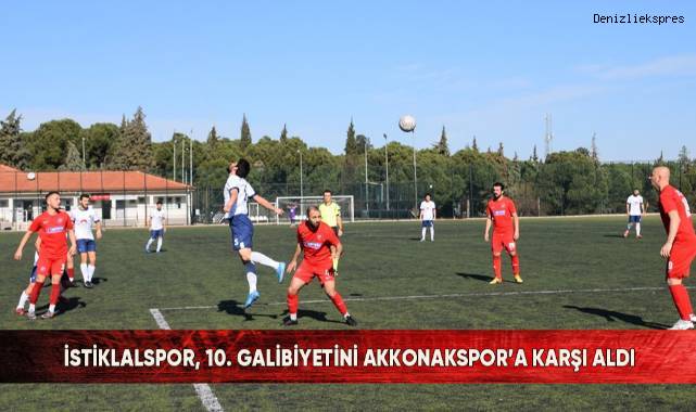 İstiklalspor, 10. galibiyetini Akkonakspor’a karşı aldı