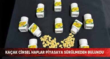 Kaçak cinsel haplar piyasaya sürülmeden bulundu