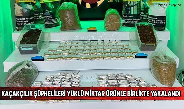 Kaçakçılık şüphelileri yüklü miktar ürünle birlikte yakalandı