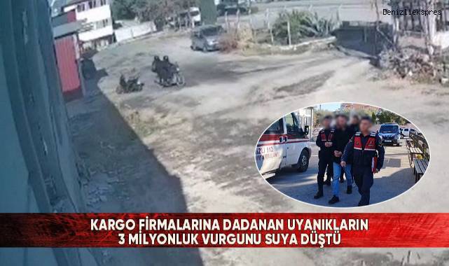 Kargo firmalarına dadanan uyanıkların 3 milyonluk vurgunu suya düştü