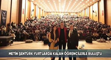 Metin Şentürk yurtlarda kalan öğrencilerle buluştu