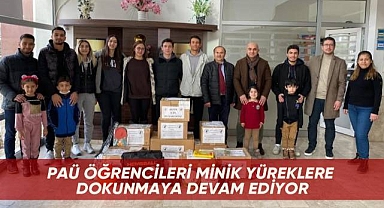 PAÜ öğrencileri minik yüreklere dokunmaya devam ediyor