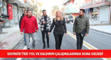 Sevindik’teki yol ve kaldırım çalışmalarında sona gelindi