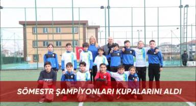 Sömestr şampiyonları kupalarını aldı