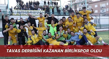 Tavas derbisini kazanan Tavas Birlikspor oldu