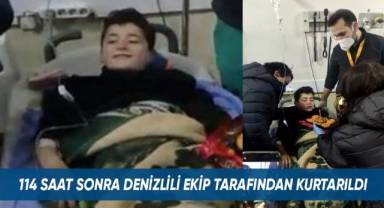 114 saat sonra doğum gününde kurtarıldı