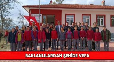 Baklanlılardan şehide vefa