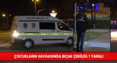 Çocukların kavgasında bıçak çekildi: 1 yaralı