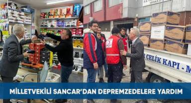 Denizli milletvekili Teoman Sancar'dan depremzedelere yardım