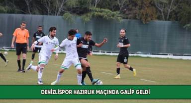 Denizlispor hazırlık maçında galip geldi