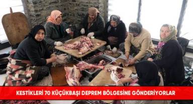 Depremzedeler için kışlık yiyecek ve yakacaklarını bağışladılar