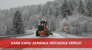 Kara karşı zamanla mücadele verildi