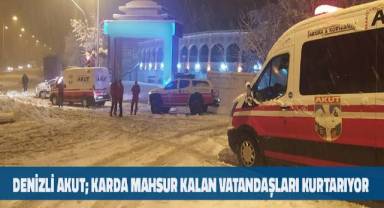 Karda mahsur kalan vatandaşlar tahliye ediliyor