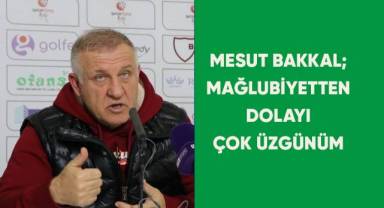 Mesut Bakkal; Mağlubiyetten dolayı çok üzgünüm