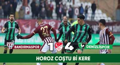 Spor Toto 1. Lig: Bandırmaspor: 1 - Denizlispor: 4