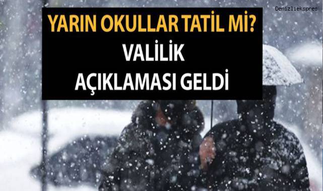 Yarın okullar tatil mi?