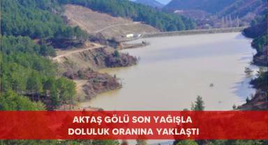 Aktaş Gölü son yağışla doluluk oranına yaklaştı