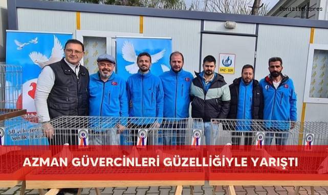 Azman güvercinleri güzelliğiyle yarıştı