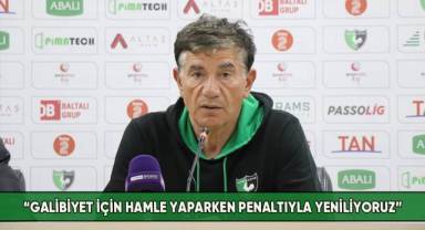 Bulak: “Galibiyet için hamle yaparken penaltıyla yeniliyoruz”