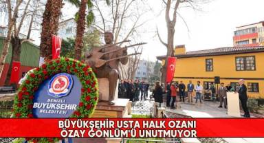 Büyükşehir usta halk ozanı Özay Gönlüm'ü unutmuyor