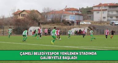 Çameli Belediyespor yenilenen stadında galibiyetle başladı