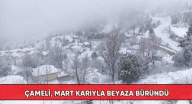 Çameli, Mart karıyla beyaza büründü