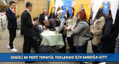 Denizli AK Parti temayül yoklaması için sandığa gitti