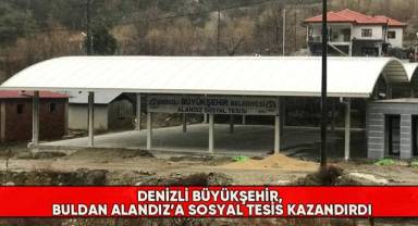 Denizli Büyükşehir, Buldan Alandız’a sosyal tesis kazandırdı