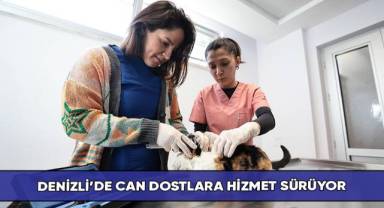 Denizli’de can dostlara hizmet sürüyor