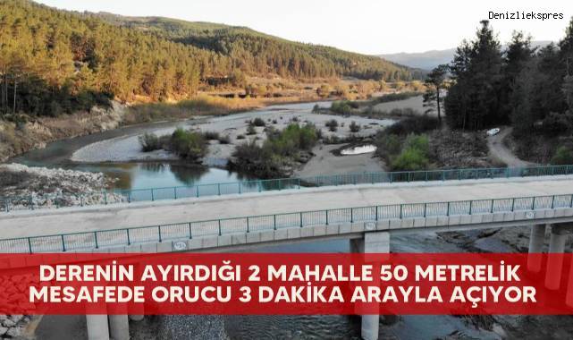 Derenin ayırdığı 2 mahalle 50 metrelik mesafede orucu 3 dakika arayla açıyor