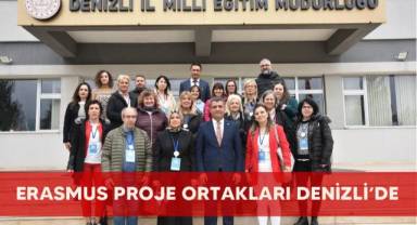 Erasmus proje ortakları Denizli’de