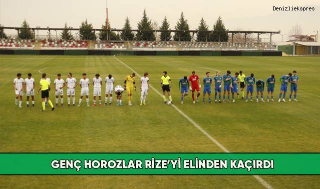 Genç horozlar Rize’yi elinden kaçırdı