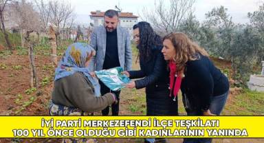 İYİ Parti Merkezefendi Teşkilatı Kadınlarıyla Elele