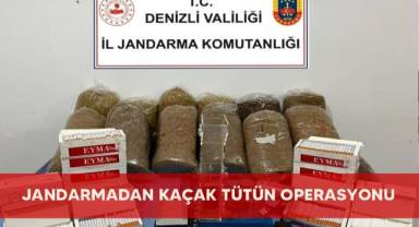 Jandarmadan kaçak tütün operasyonu