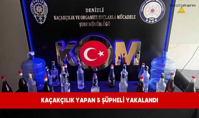 Kaçakçılık yapan 5 şüpheli yakalandı