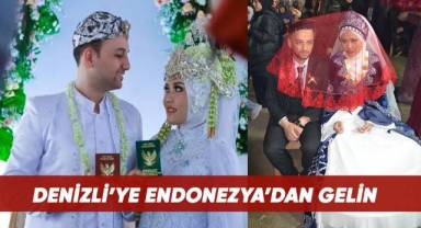 Kendisi gibi işitme engeli olan Endonezyalı eşini Türkiye'ye gelin getirdi