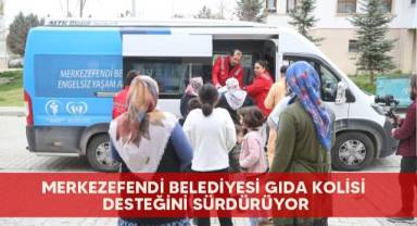 Merkezefendi Belediyesi gıda kolisi desteğini sürdürüyor