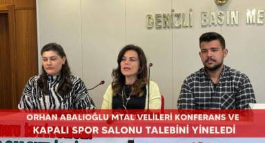 Orhan Abalıoğlu MTAL velileri konferans ve kapalı spor salonu talebini yineledi