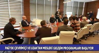 PAÜ’de çevrimiçi ve uzaktan mesleki gelişim programları başlıyor