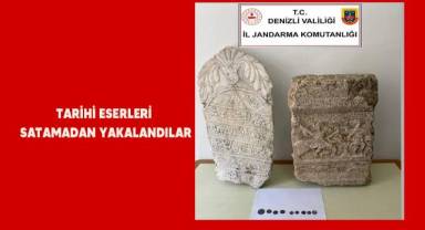 Tarihi eserleri satamadan yakalandılar